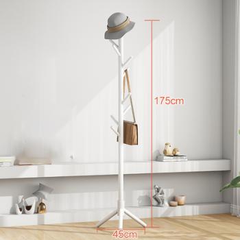 360Home Kleiderständer Ständer Massivholz Garderobenständer Walnuss